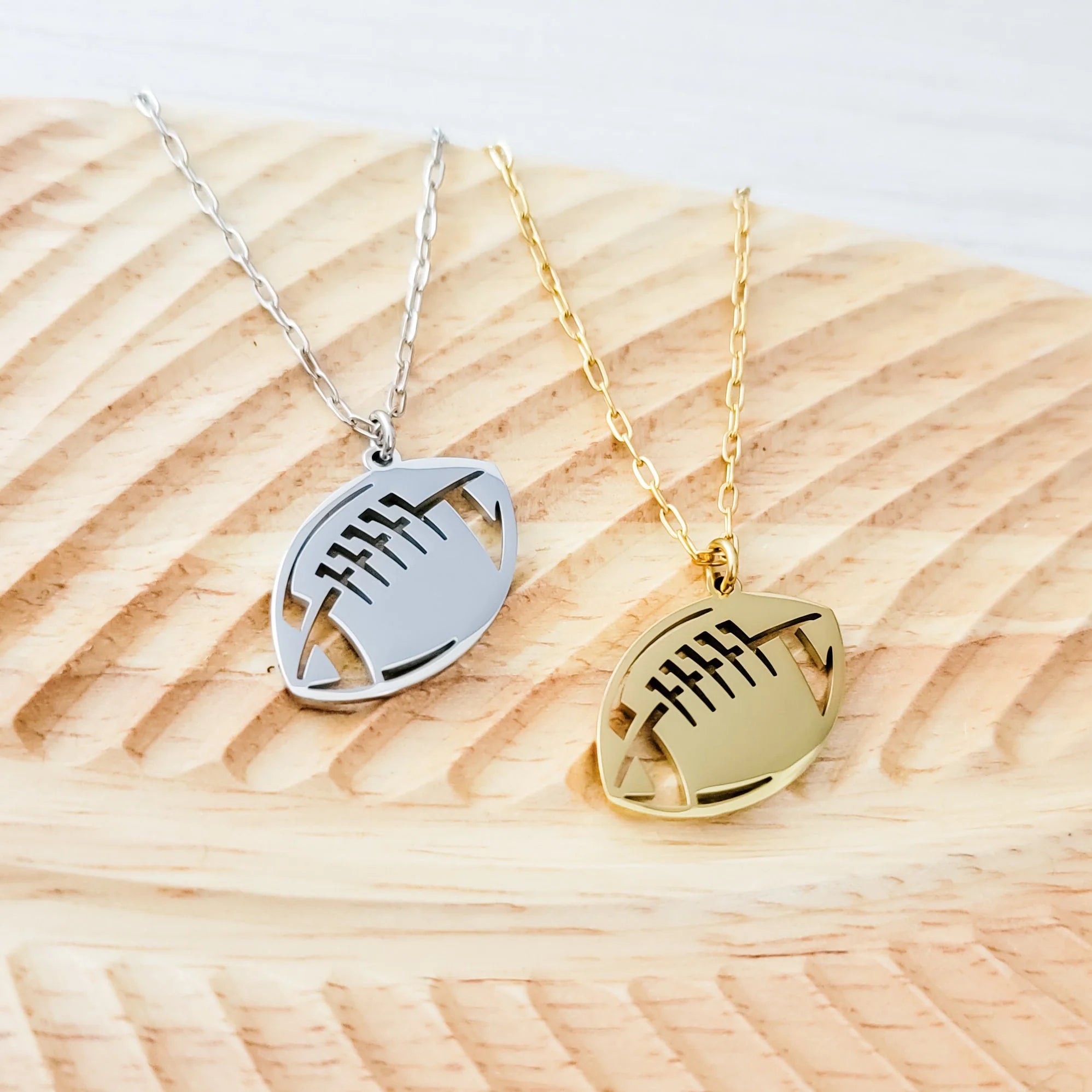 Football Pendant Necklace