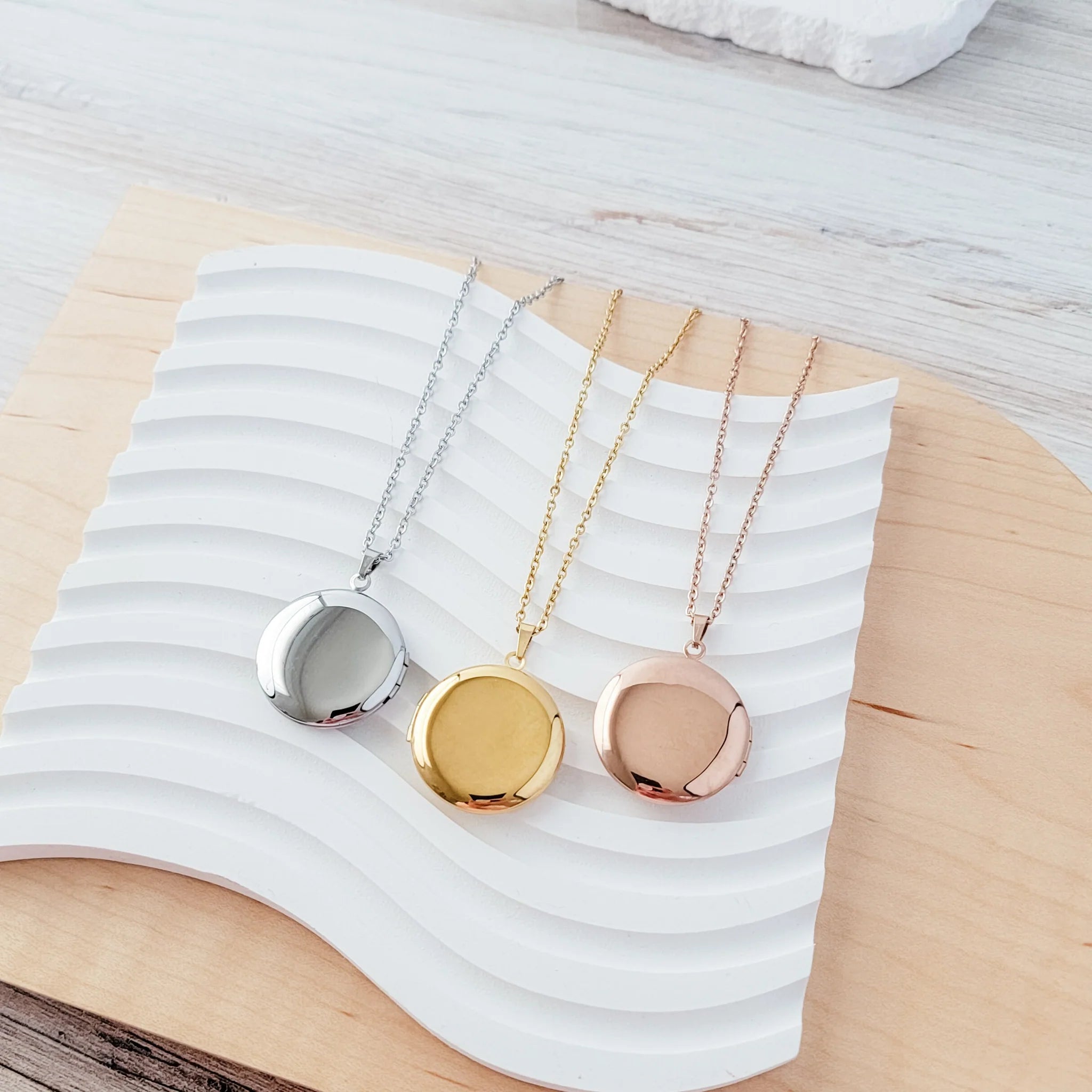 Round Locket Necklace