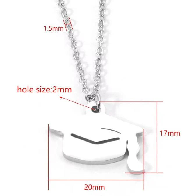 Graduation Cap Pendant Necklace