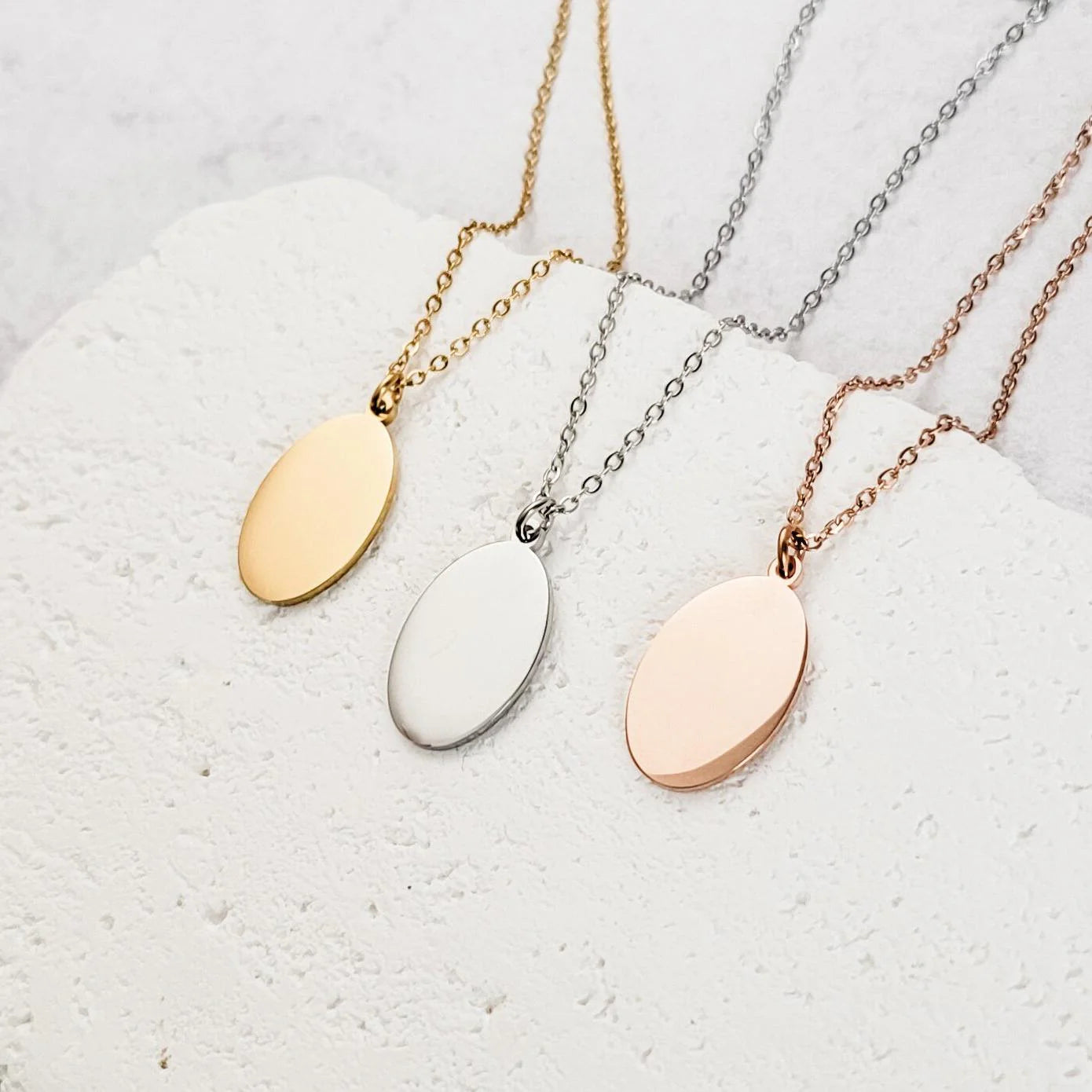 Oval Pendant Necklace